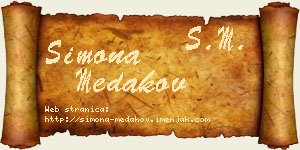 Simona Medakov vizit kartica